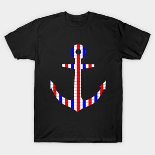 USA colored anchor T-Shirt